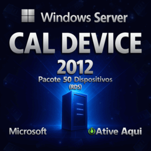 Pacote De 50 Device CALs Windows Server 2012 - 32/64 BITS - Licença Vitalícia + Nota Fiscal e Garantia