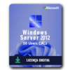 Pacote De 50 User CALs Windows Server 2012 - 32/64 BITS - Licença Vitalícia + Nota Fiscal e Garantia