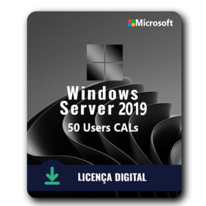 Pacote De 50 User CALs Windows Server 2019 - 32/64 BITS - Licença Vitalícia + Nota Fiscal e Garantia