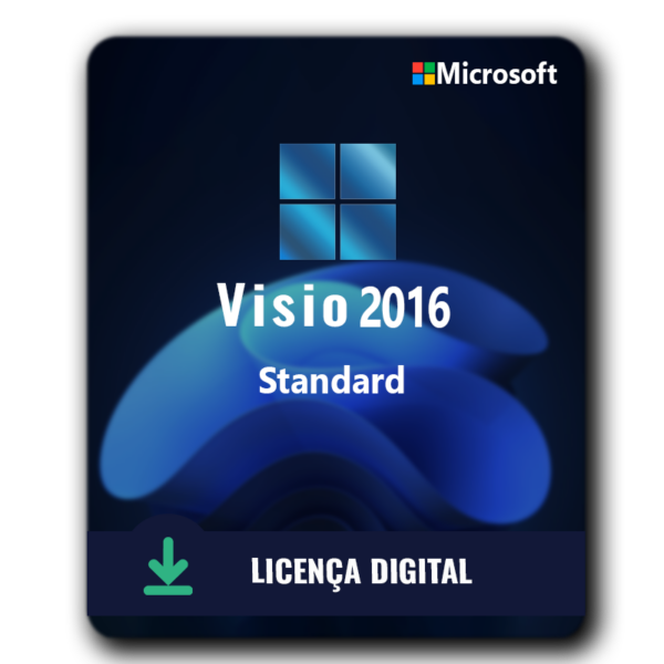 Visio 2016 Standard - 32/64 BITS - Licença Vitalícia + Nota Fiscal e Garantia